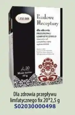 AT Dla zdrowia przepływu limfatycznego fix oferta