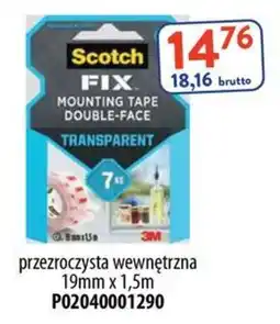 AT Scotch FIX TAPE DOUBLE-FACE TRANSPARENT oferta