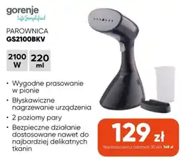 Max Elektro Parownica Gorenje GS2100BKV oferta