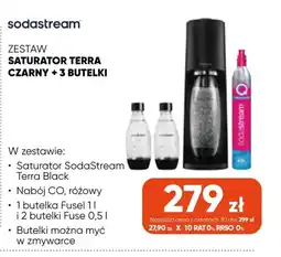Max Elektro Sodastream Zestaw saturator terra czarny +3 butelki oferta