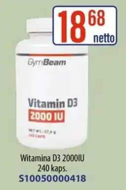 AT GymBeam Witamina D3 2000IU oferta