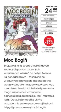 Świat Książki Moc Bogiń Kolorowanka Magiczna oferta