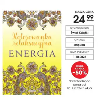 Kolorowanka relaksacyjna ENERGIA