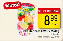 Delikatesy Piotruś Pan Lizak Star Pops LIWOCZ oferta