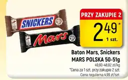 Delikatesy Piotruś Pan Baton Mars, Snickers oferta