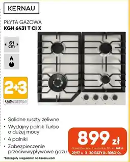 Max Elektro Płyta Gazowa Kernau KGH 6431 T CI X oferta