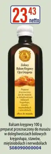 AT Ziołowy Balsam Kręgowy Ojca Gregorza oferta