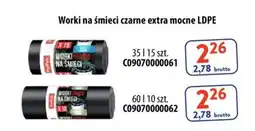 AT Worki na śmieci czarne extra mocne LDPE oferta