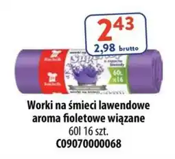 AT Worki na śmieci lawendowe aroma fioletowe wiązane oferta