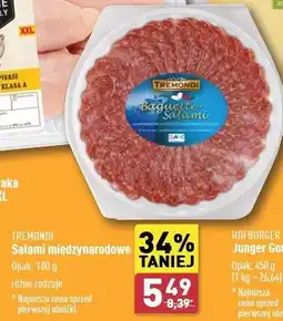ALDI Salami międzynarodowe 1 SZT 100 G oferta