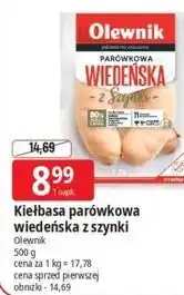 Kiełbasa parówkowa Wiedeńska z szynki Olewnik