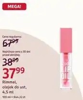 Rossmann Rimmel, olejek do ust oferta