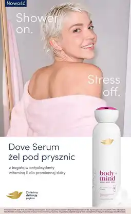 Rossmann Dove Serum żel pod prysznic body + mind oferta