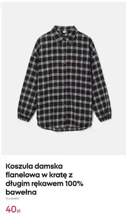 Pepco Koszula damska flanelowa w kratę z długim rękawem 100% bawełna oferta