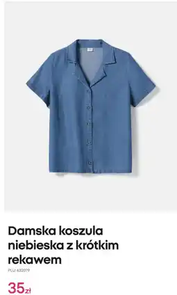 Pepco Damska koszula niebieska z krótkim rękawem oferta