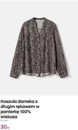 Pepco Koszula damska z długim rękawem w panterkę 100% wiskoza oferta