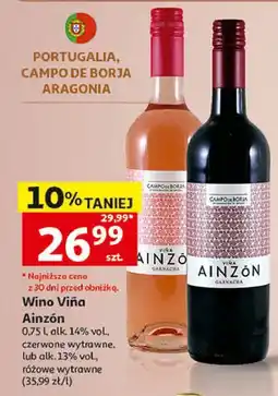 Auchan Wino wytrawne Vina Ainzon oferta