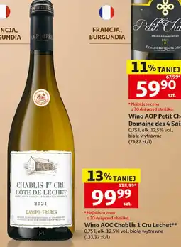 Auchan Wino wytrawne Jean Bouchard Chablis 1Er Cru oferta