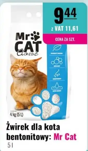 Żwirek dla kota bentonitowy Mr Cat Classic