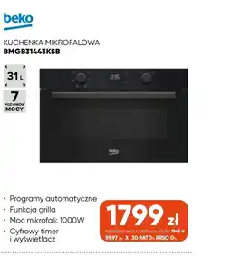 Max Elektro Kuchenka mikrofalowa Beko oferta