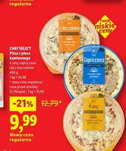 Lidl Pizza z pieca kamiennego capricciosa Chef Select oferta