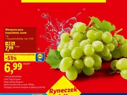 Lidl Winogrona jasne bezpestkowe luzem Ryneczek Lidla oferta