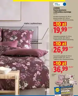 Lidl Pościel dwustronna z mikrowłókna satynowego 160x200 cm Livarno oferta