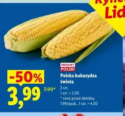 Lidl Kukurydza świeża polska 2-pak Ryneczek Lidla oferta