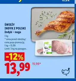 Lidl Noga z indyka Świeży Indyk z Polski oferta