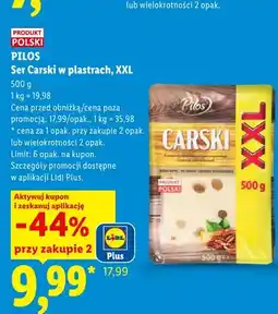 Lidl Ser Carski w plastrach XXL Pilos oferta