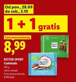 Lidl Czekolada Ritter Sport Coconut oferta