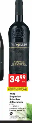Delikatesy Centrum Wino wytrawne Primitivo di Manduria oferta