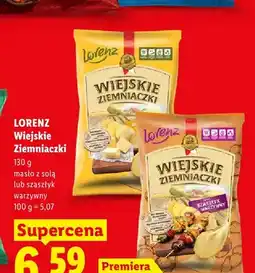 Lidl Chipsy Wiejskie Ziemniaczki masło z solą Lorenz oferta