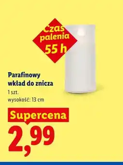 Lidl Parafinowy wkład do znicza 13 cm oferta