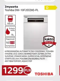 Kakto Zmywarka Toshiba DW-10F2EE(W)-PL oferta