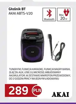 Kakto Głośnik Bt Akai ABTS-V20 oferta