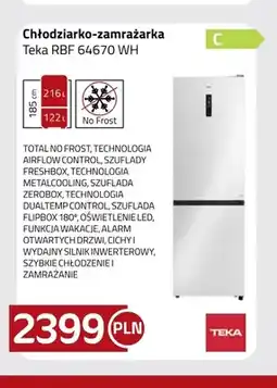 Kakto Chłodziarko-zamrażarka Teka Rbf 64670 Wh oferta