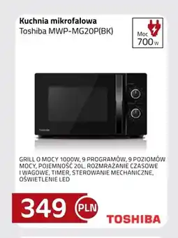 Kakto Kuchnia mikrofalowa Toshiba MWP-MG20P(BK) oferta