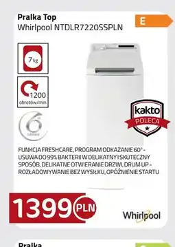 Kakto Pralka Top Whirlpool NTDLR7220SSPLN oferta