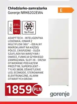 Kakto Chłodziarko-zamrażarka Gorenje NRK6202EW4 oferta