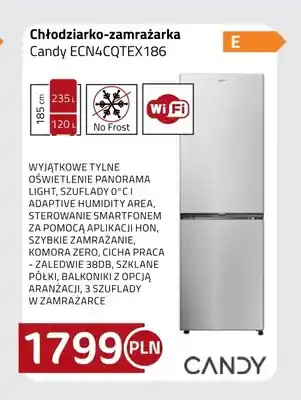 Chłodziarko-zamrażarka Candy ECN4CQTEX186