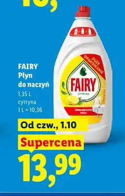 Lidl Płyn do naczyń Fairy Cytryna oferta