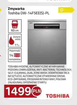 Kakto Zmywarka Toshiba DW-14F5EE(S)-PL oferta