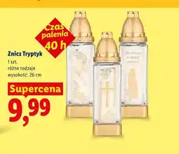 Lidl Znicz Tryptyk 26 cm oferta