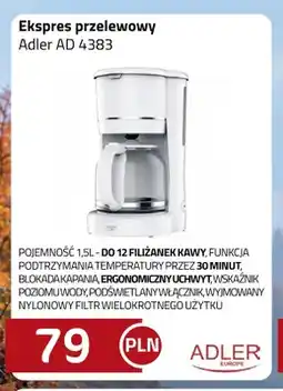 Kakto Ekspres przelewowy Adler Ad 4383 oferta