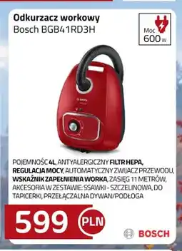 Kakto Odkurzacz workowy Bosch BGB41RD3H oferta