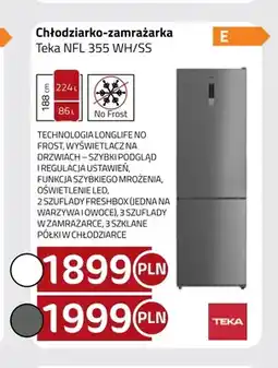Kakto Chłodziarko-zamrażarka Teka Nfl 355 Ss oferta