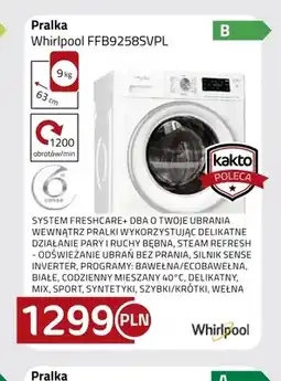 Kakto Pralka Whirlpool FFB9258SVPL oferta