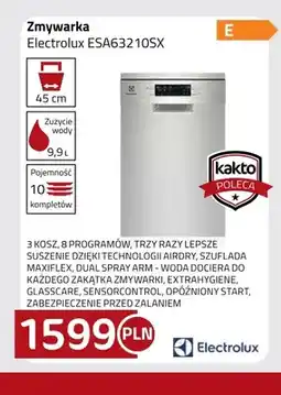 Kakto Zmywarka Electrolux ESA63210SX oferta