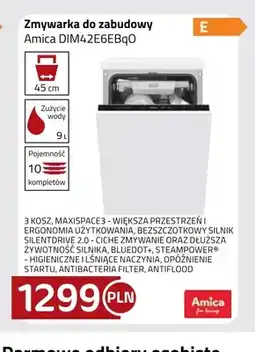 Kakto Zmywarka do zabudowy Amica DIM42E6EBqO oferta